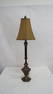 Contemporary Tall Table Lamp with Silk Shade