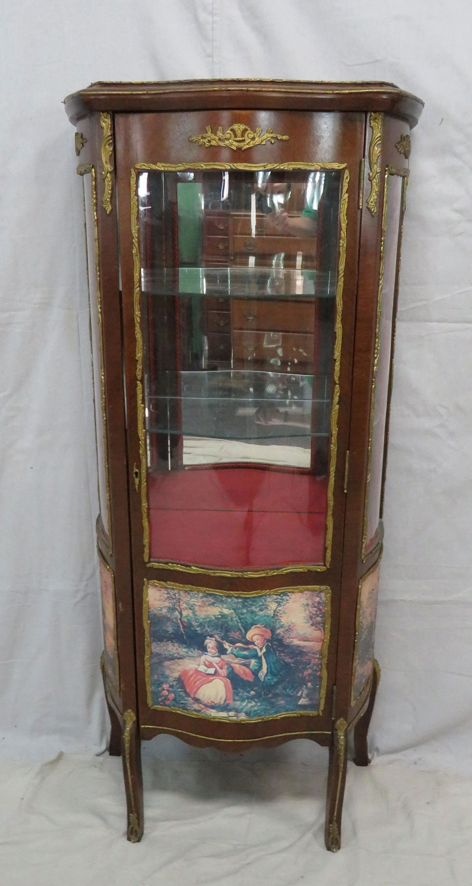 Vernis Martin French Ormolu Curio Cabinet (1 of 5)