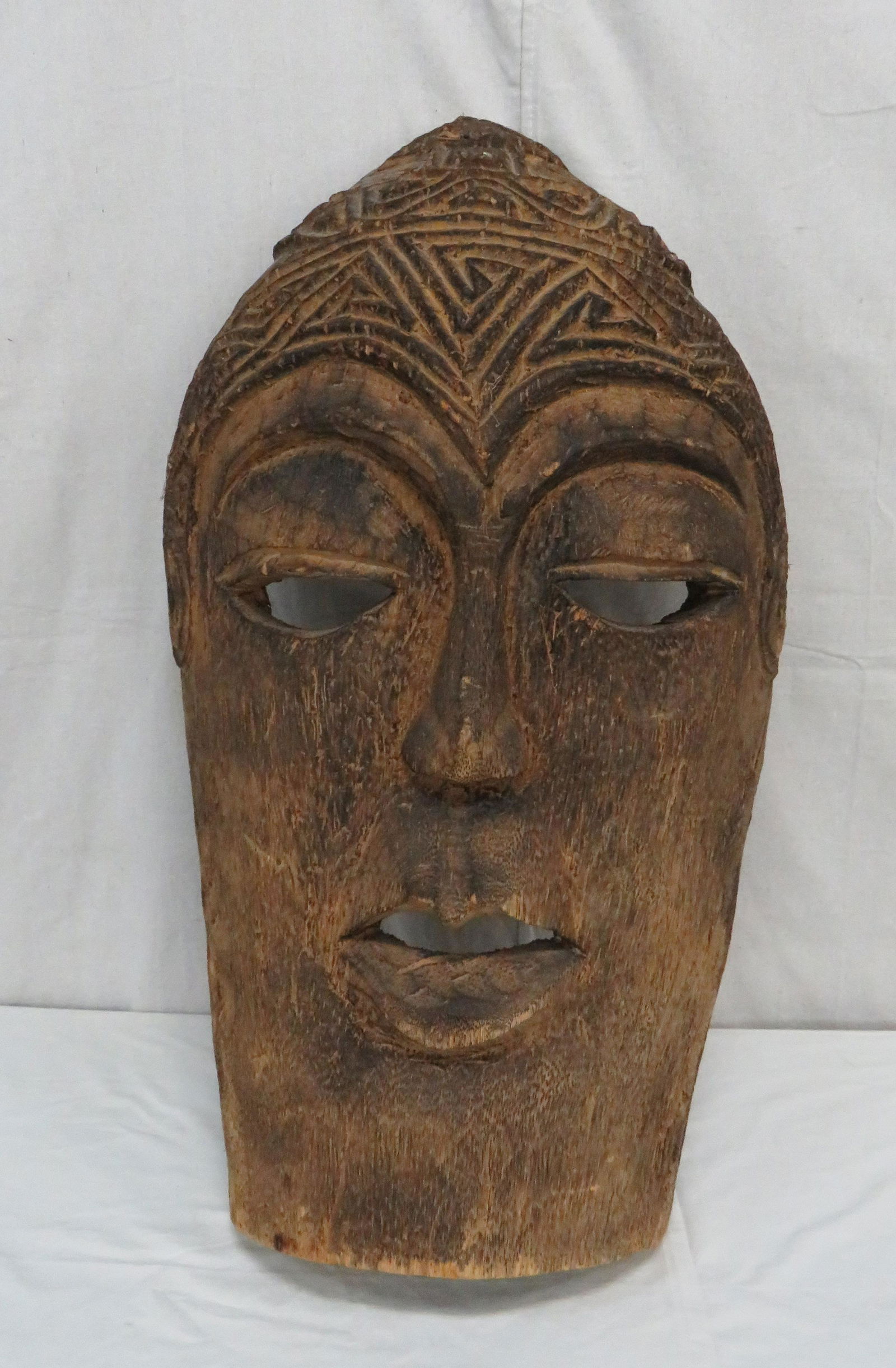 Large 3ft Carved Tribal Tiki Mask (1 of 4)