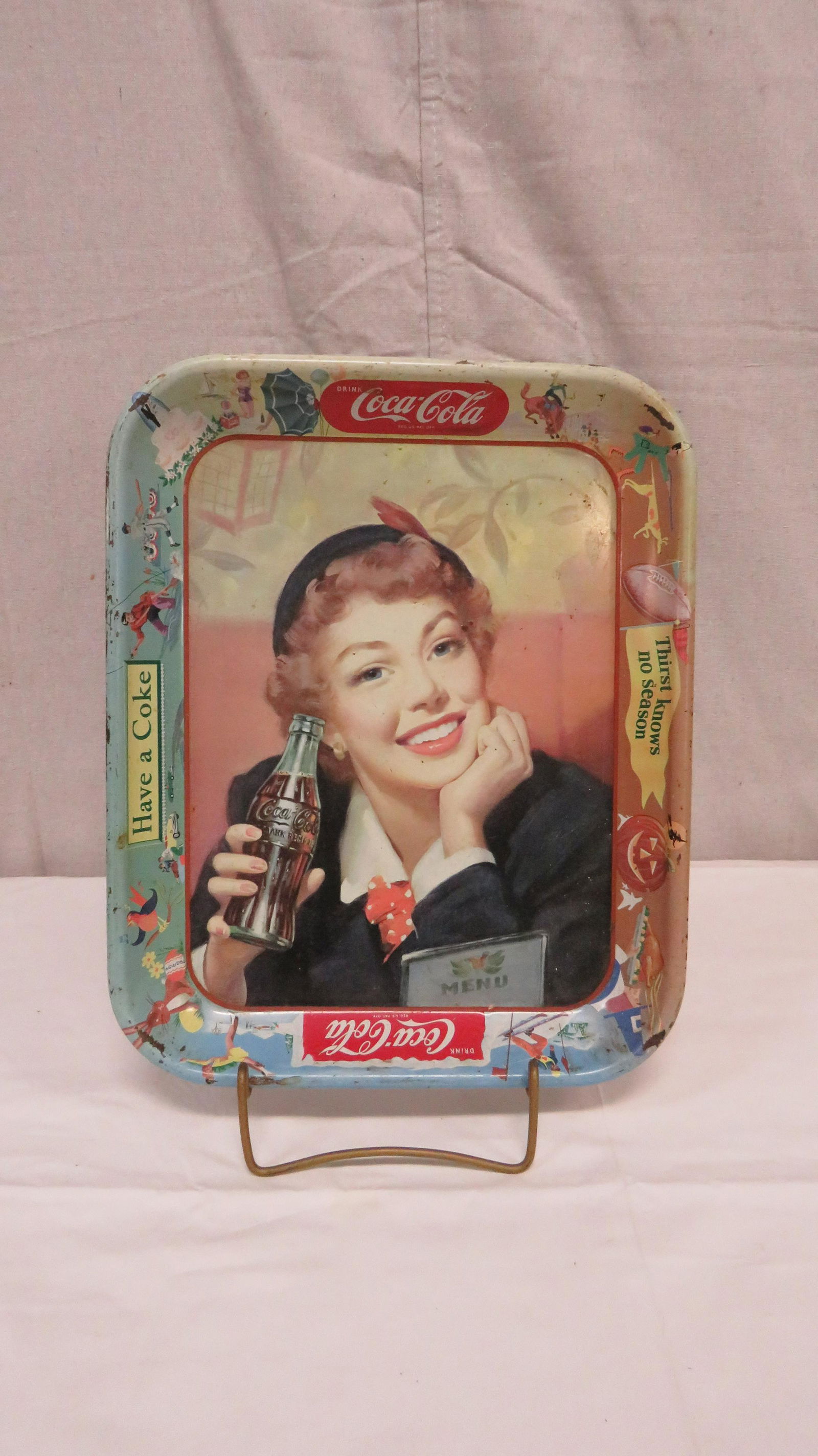 Vintage Coca Cola Metal Tray (1 of 3)
