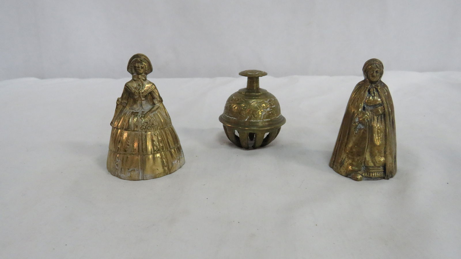 3 Vintage Brass Bells (1 of 5)