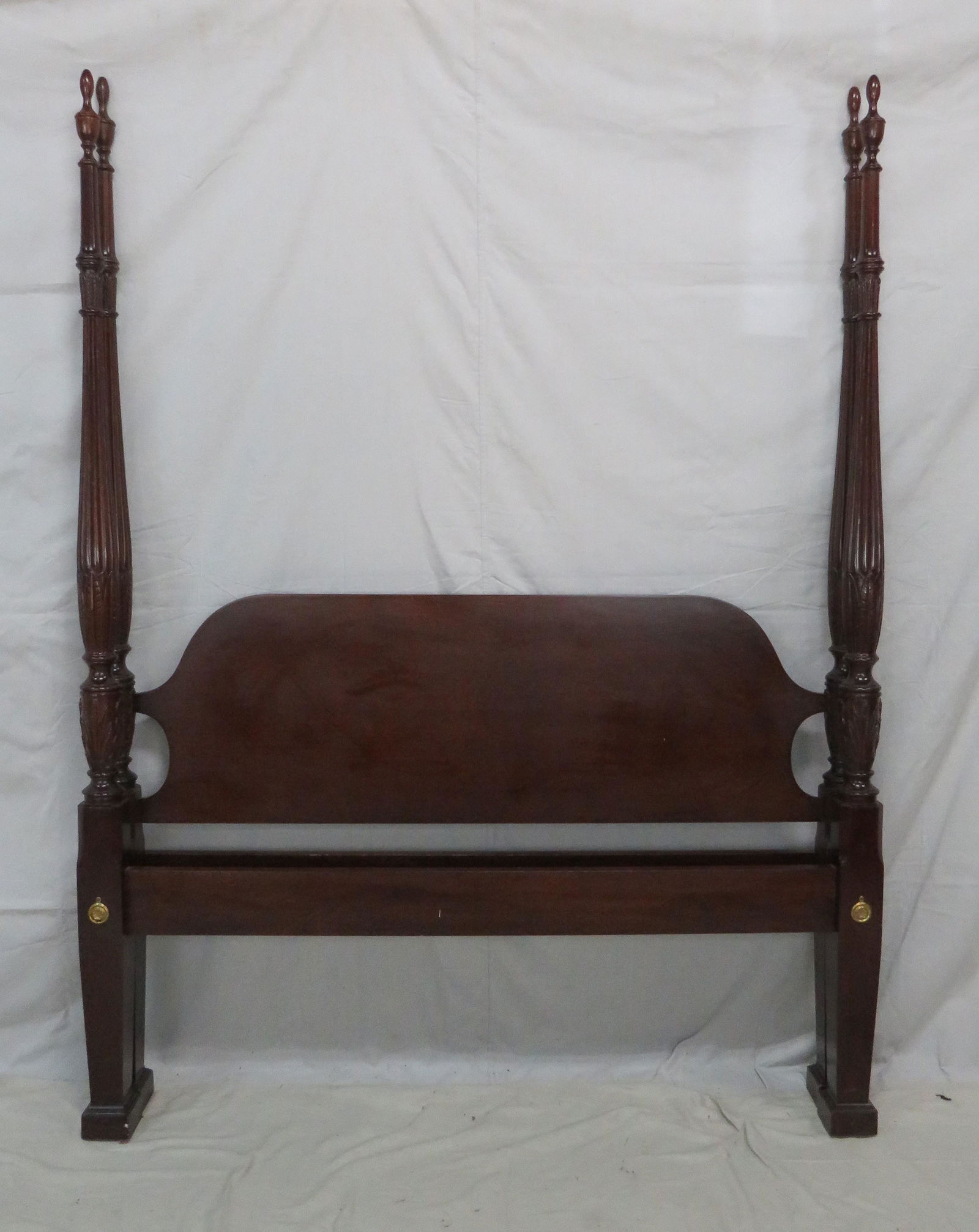 Queen Size Rice Carved Poster Bed (1 of 2)