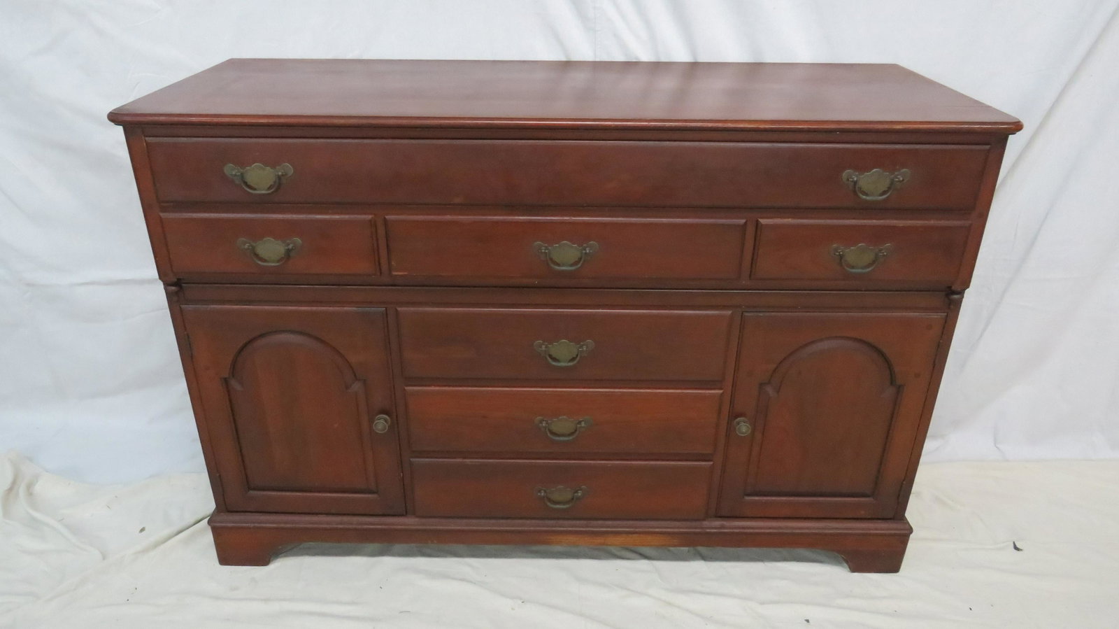 Pennsylvania House Cherry Sideboard: Pennsylvania House Cherry Sideboard in good condition, has slight seperation on one side as shown in photos, 35.5''H x 54''W x 20''D