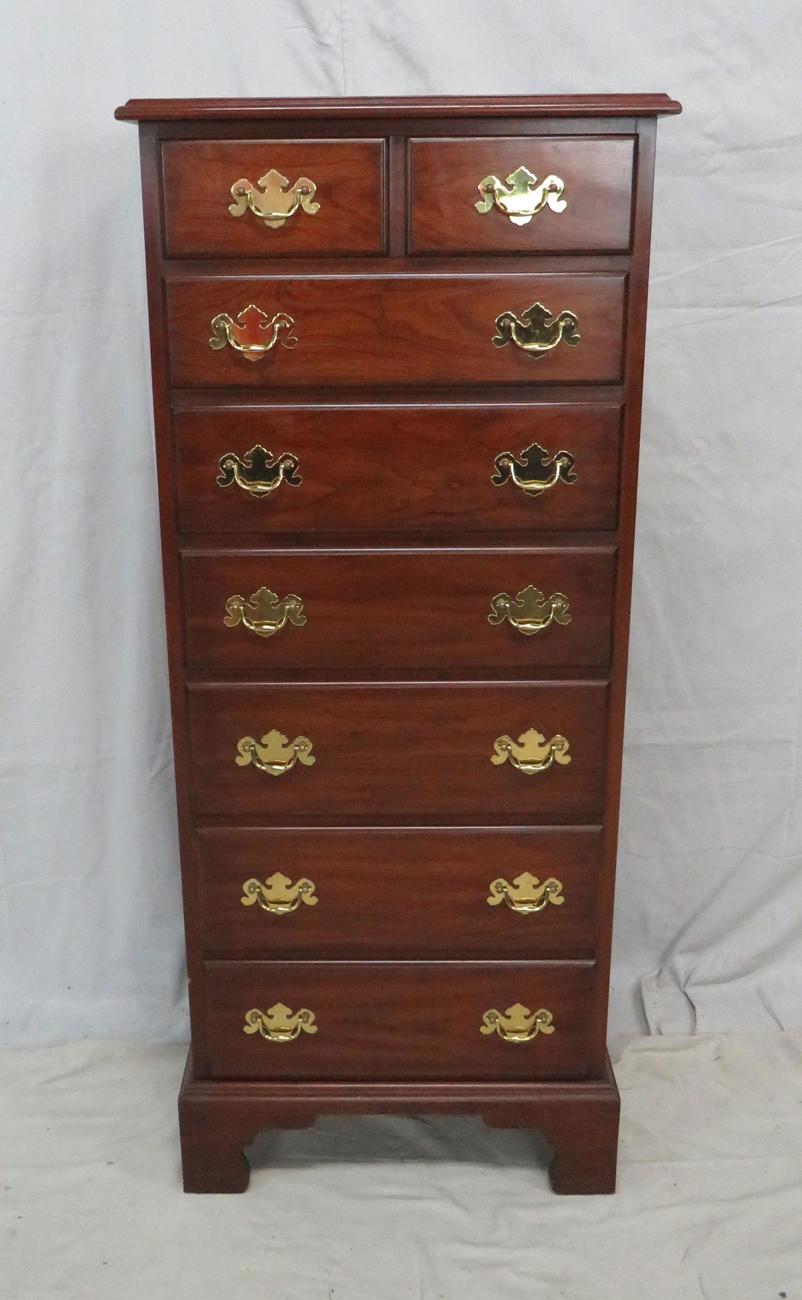 Henkel Harris Cherry Chippendale Lingerie Chest (1 of 6)
