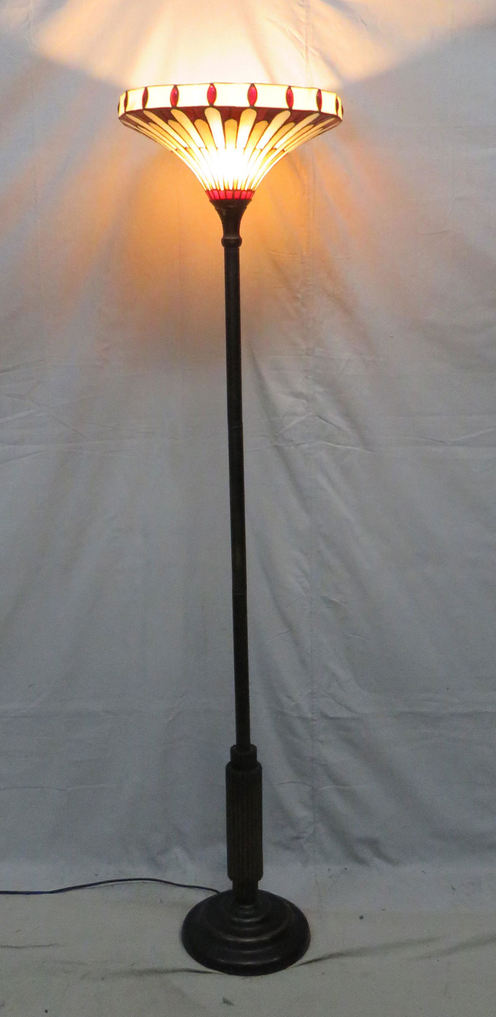 Tiffany Style Stained Glass Floor Lamp (1 of 4)