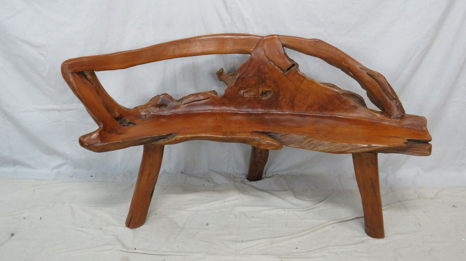 Natural Teak Root Bench (1 of 3)