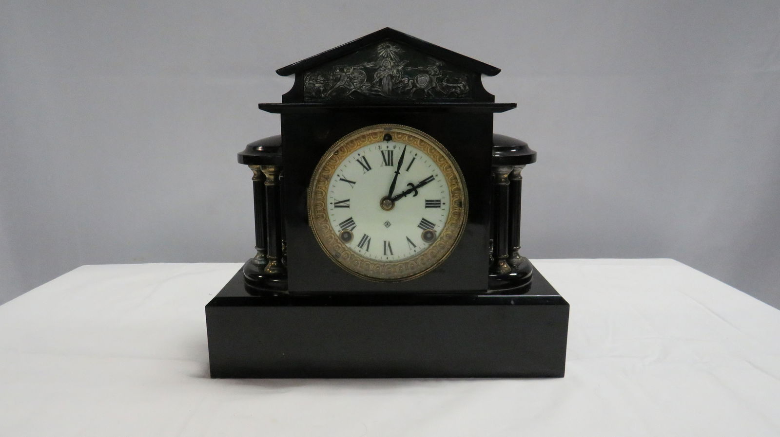 Ansonia Cast Iron Mantle Clock (1 of 6)