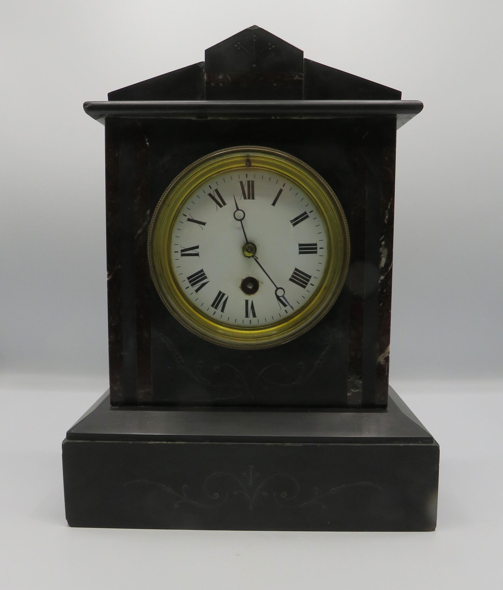 Late 19th Century French Slate Mantel Clock (1 of 8)