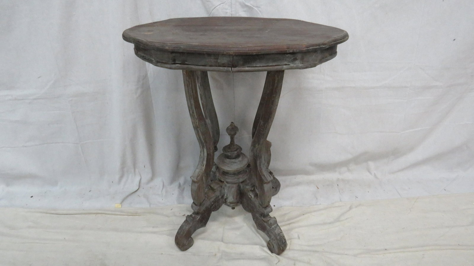 Antique Victorian Table: Antique Victorian Table in as found condition, 26''H x 24''W x 15.5''D