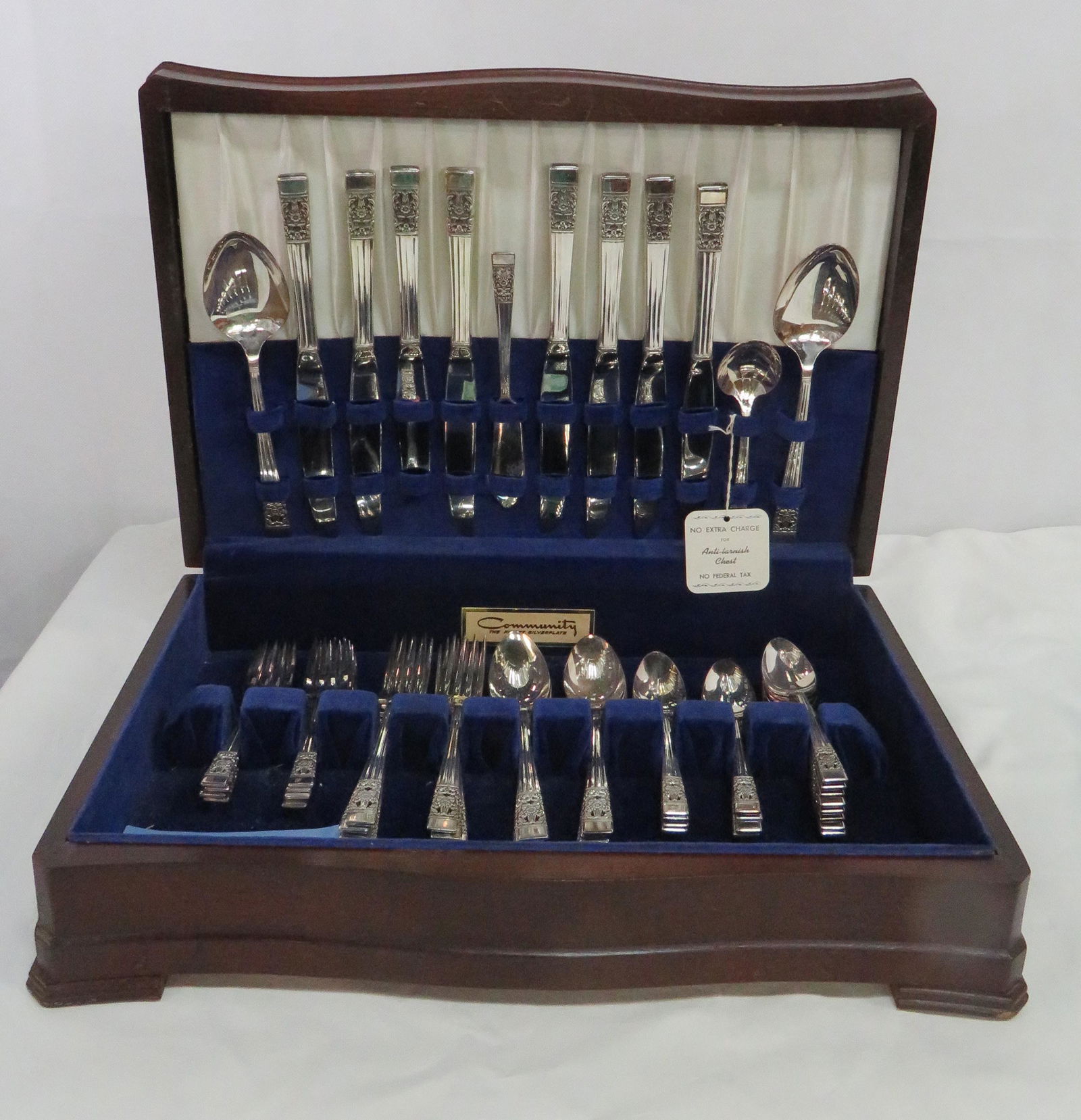 52 Pc Community Plate Silverware Coronation