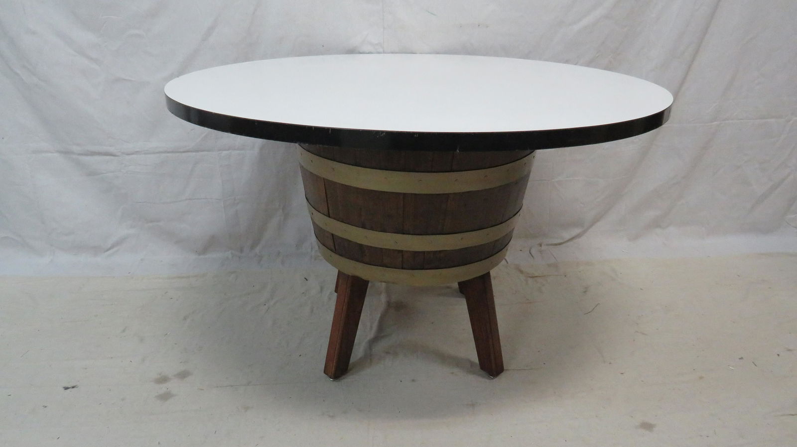 Vintage Whiskey Barrel Table (1 of 3)