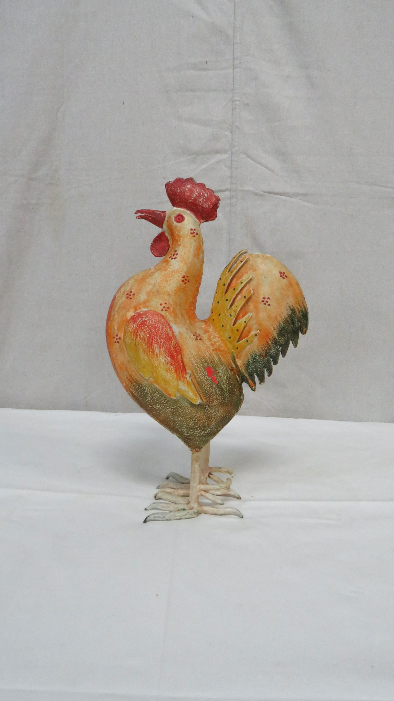 16" Metal Hand Painted Rooster (1 of 3)