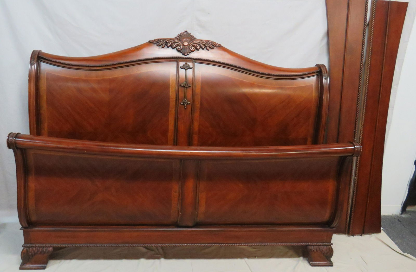 Banded King Size Sleigh Bed (1 of 5)