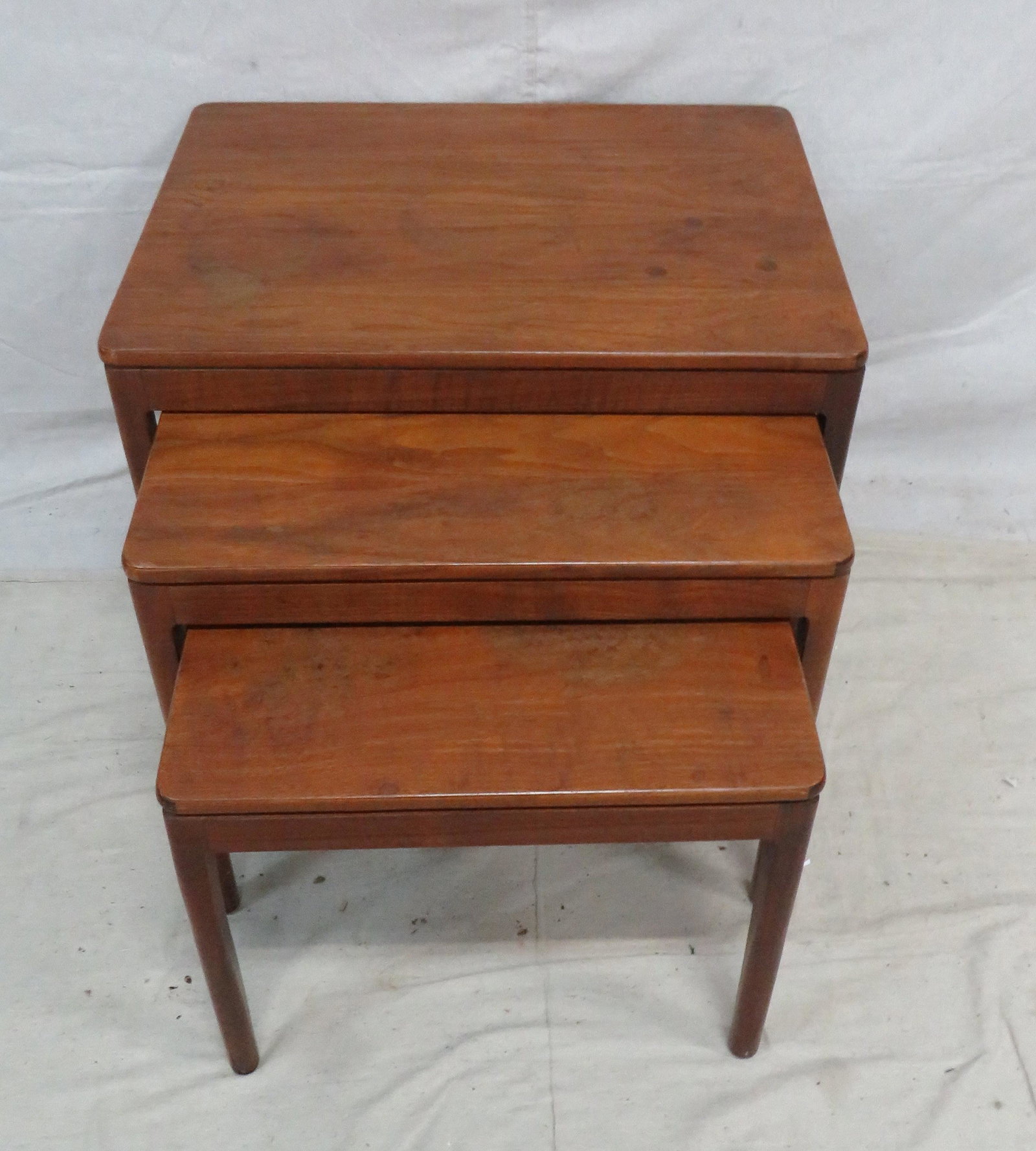 Mid Century Modern Drexel Walnut Nesting Tables (1 of 7)