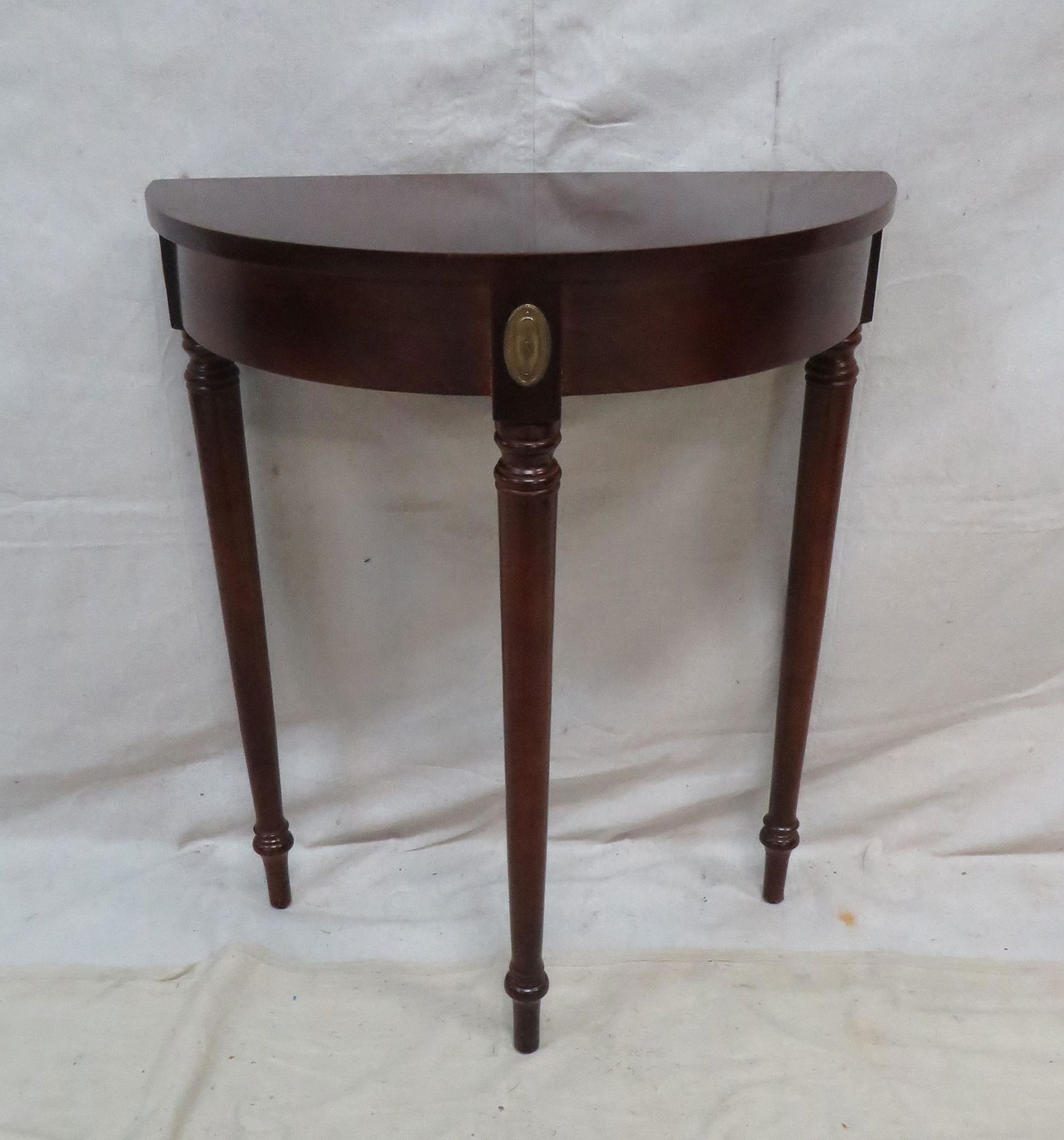 Cherry Demi Lune Console Table (1 of 3)