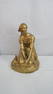 Vintage Gilded Joan of Arc Plaster Statue