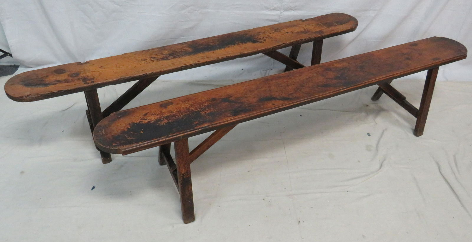 Early Primitive Pair of Benches (1 of 4)