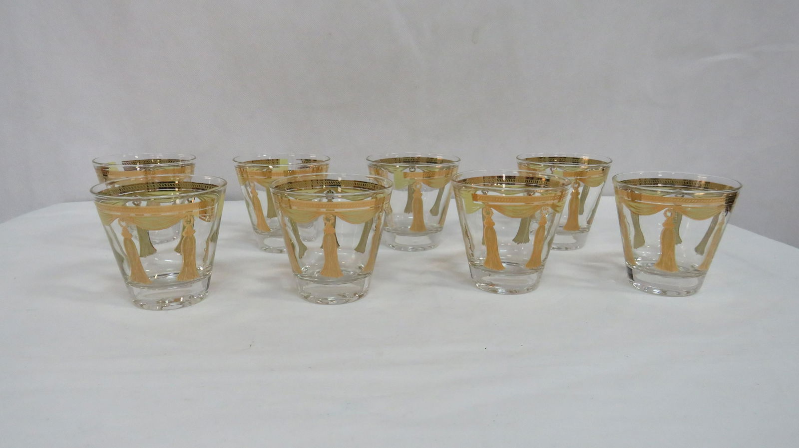 Mid Century Fred Press Barware Glasses Set of 8 (1 of 4)