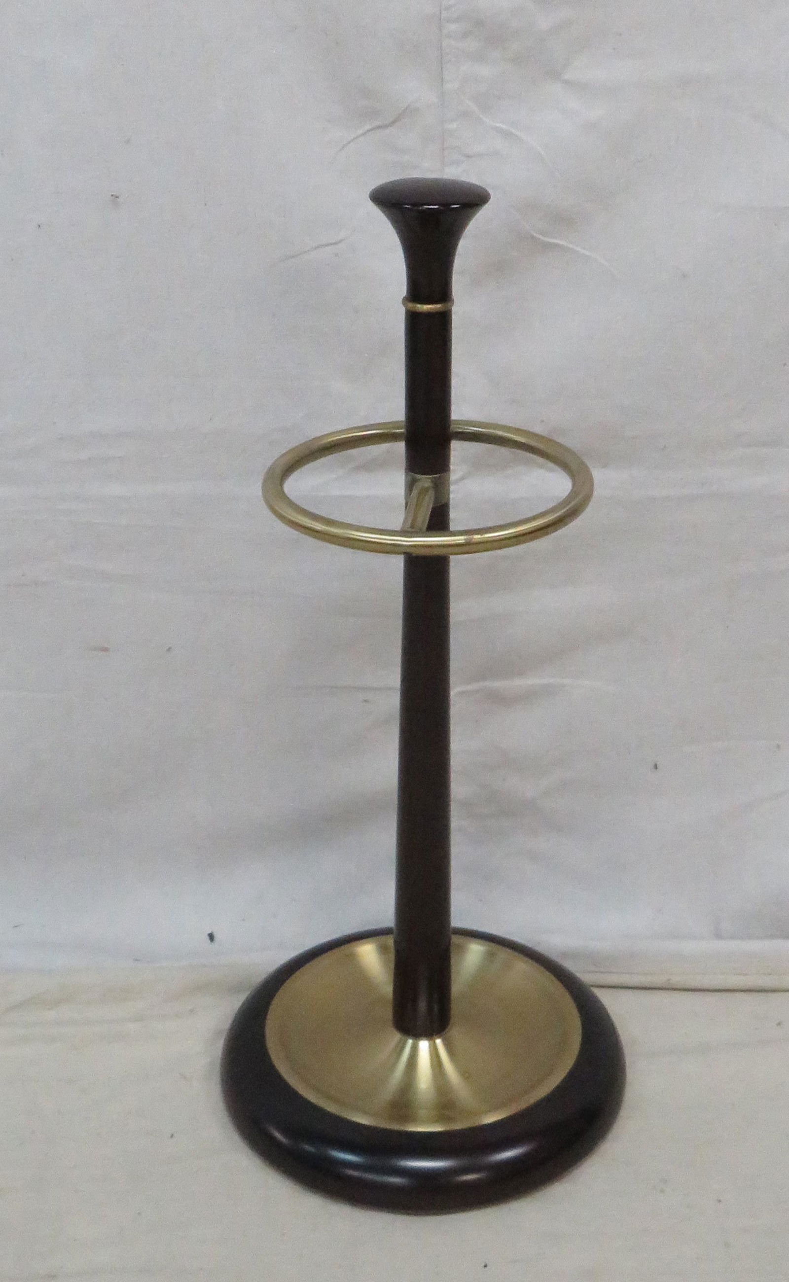 Brass And Mahogany Umbrella Stand Auction