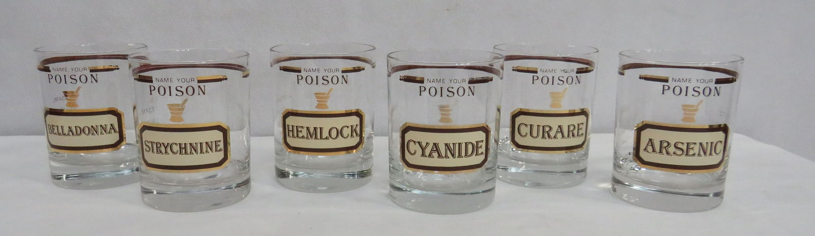 MCM Cera Name Your Poison Barware Glasses (1 of 5)