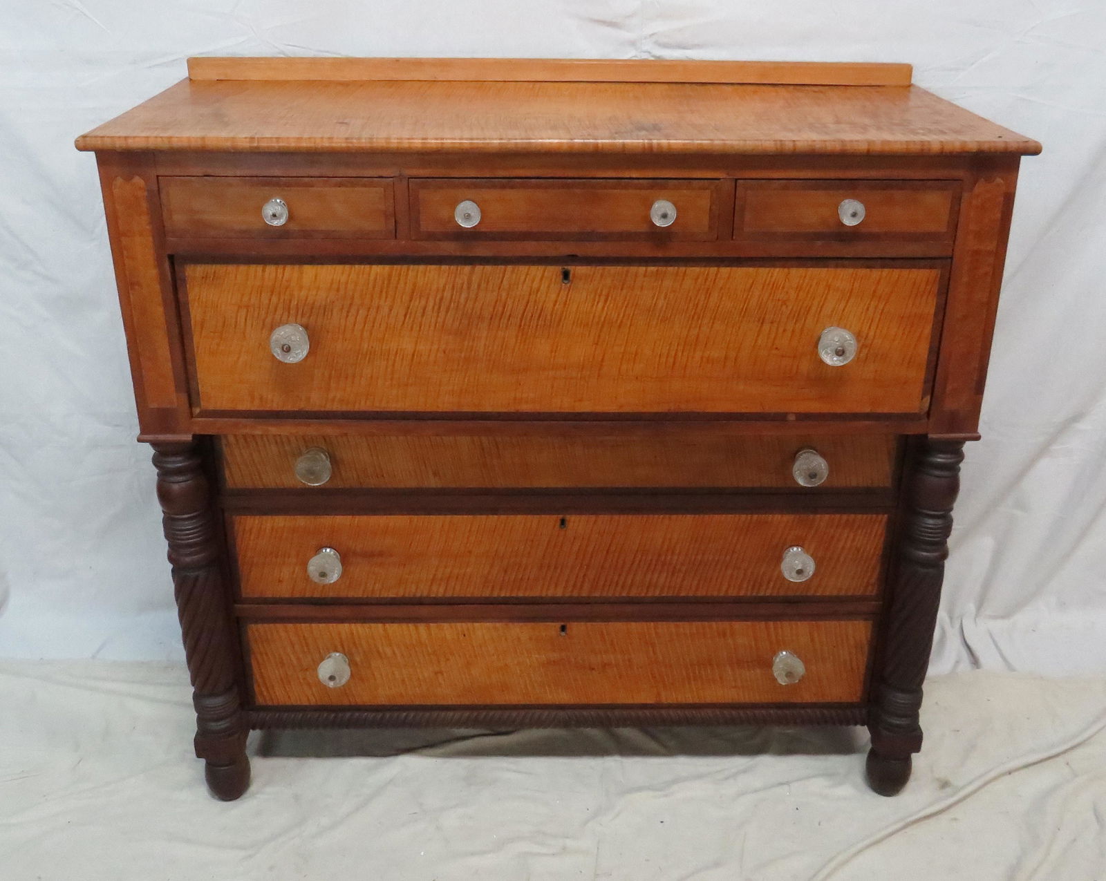 Early Empire Cherry and Maple Empire Chest (1 of 10)