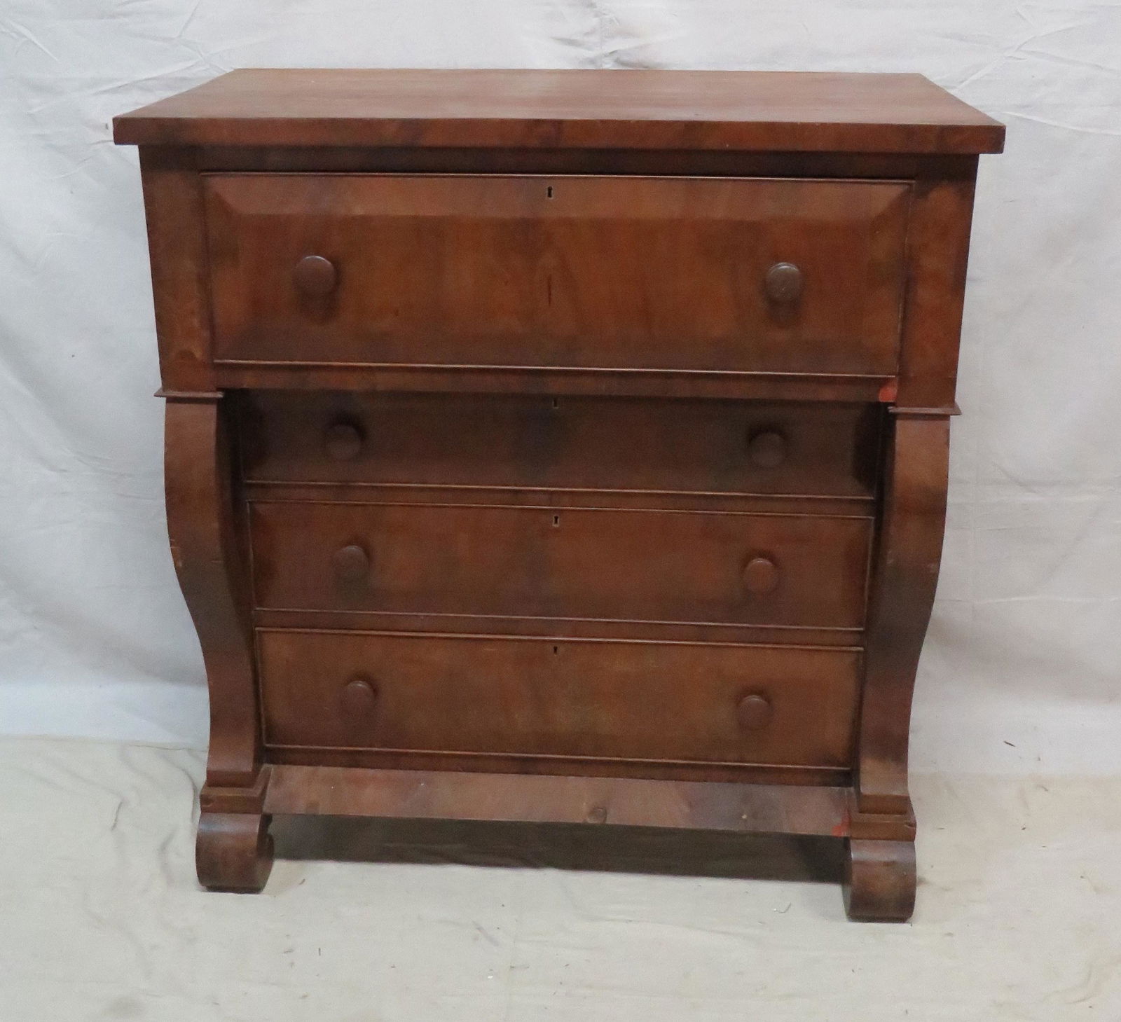 Antique Empire Chest with Butlers Desk (1 of 11)