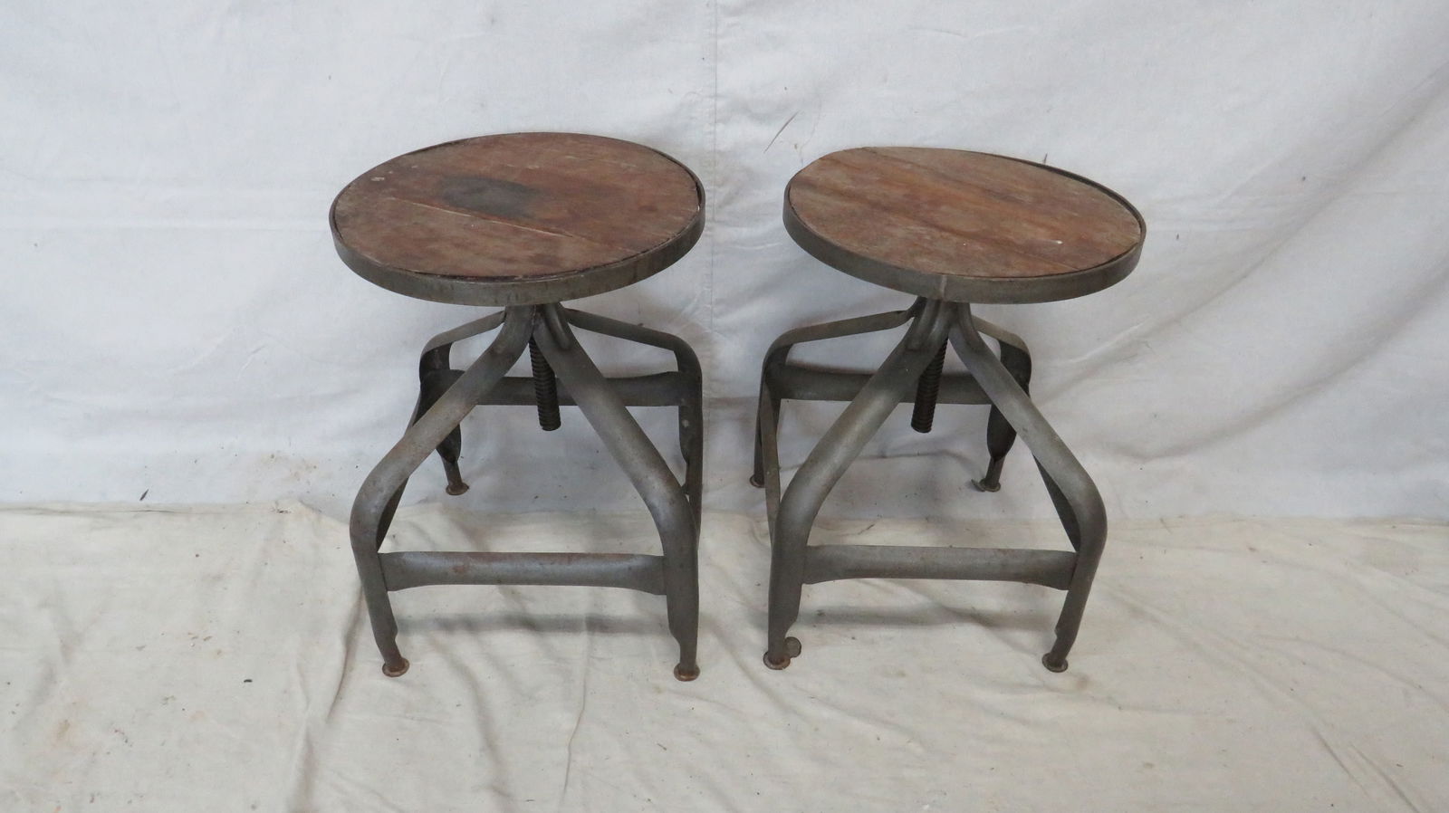 Pair of Industrial Barstools (1 of 5)