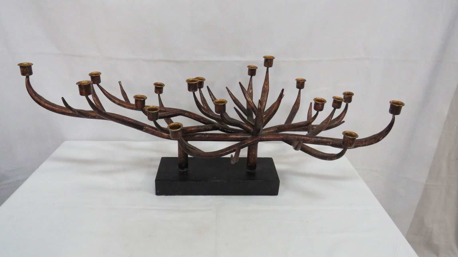 Large Metal Antler Candle Holder (1 of 2)