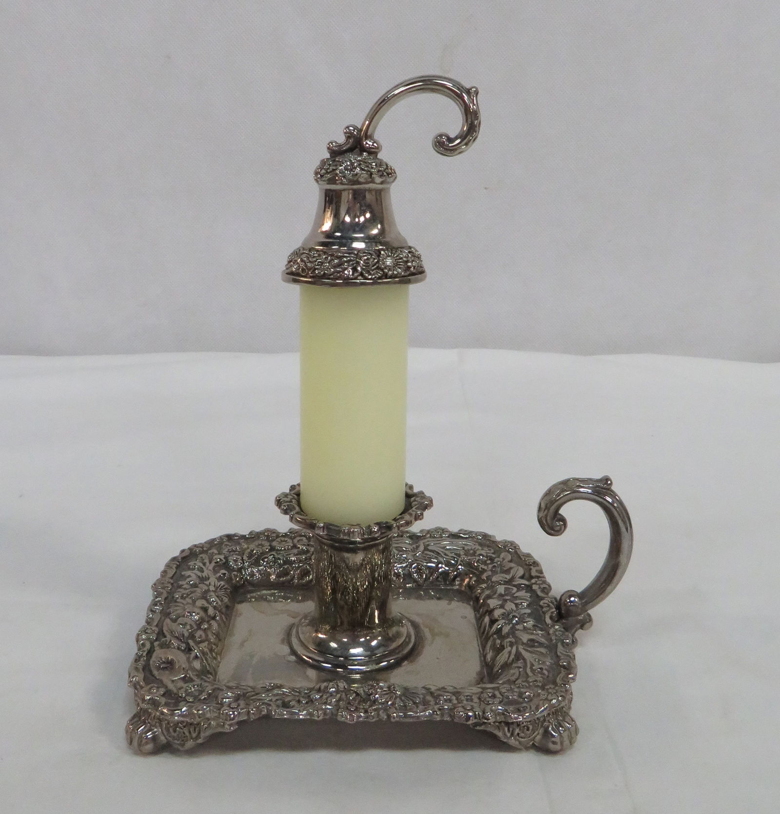 Godinger Silverplate Chamber Candlestick (1 of 6)