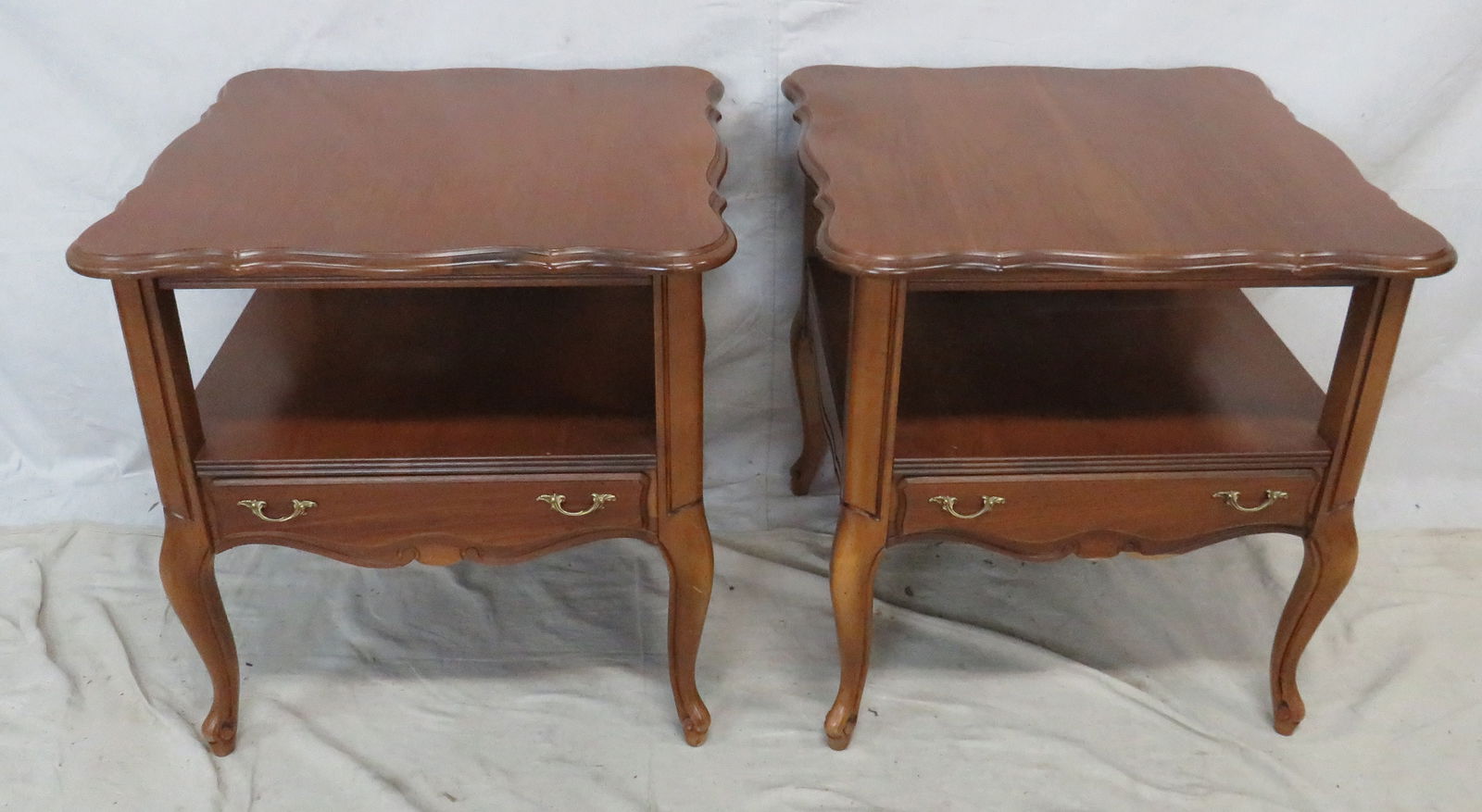 Pair of French Provincial End Tables (1 of 5)