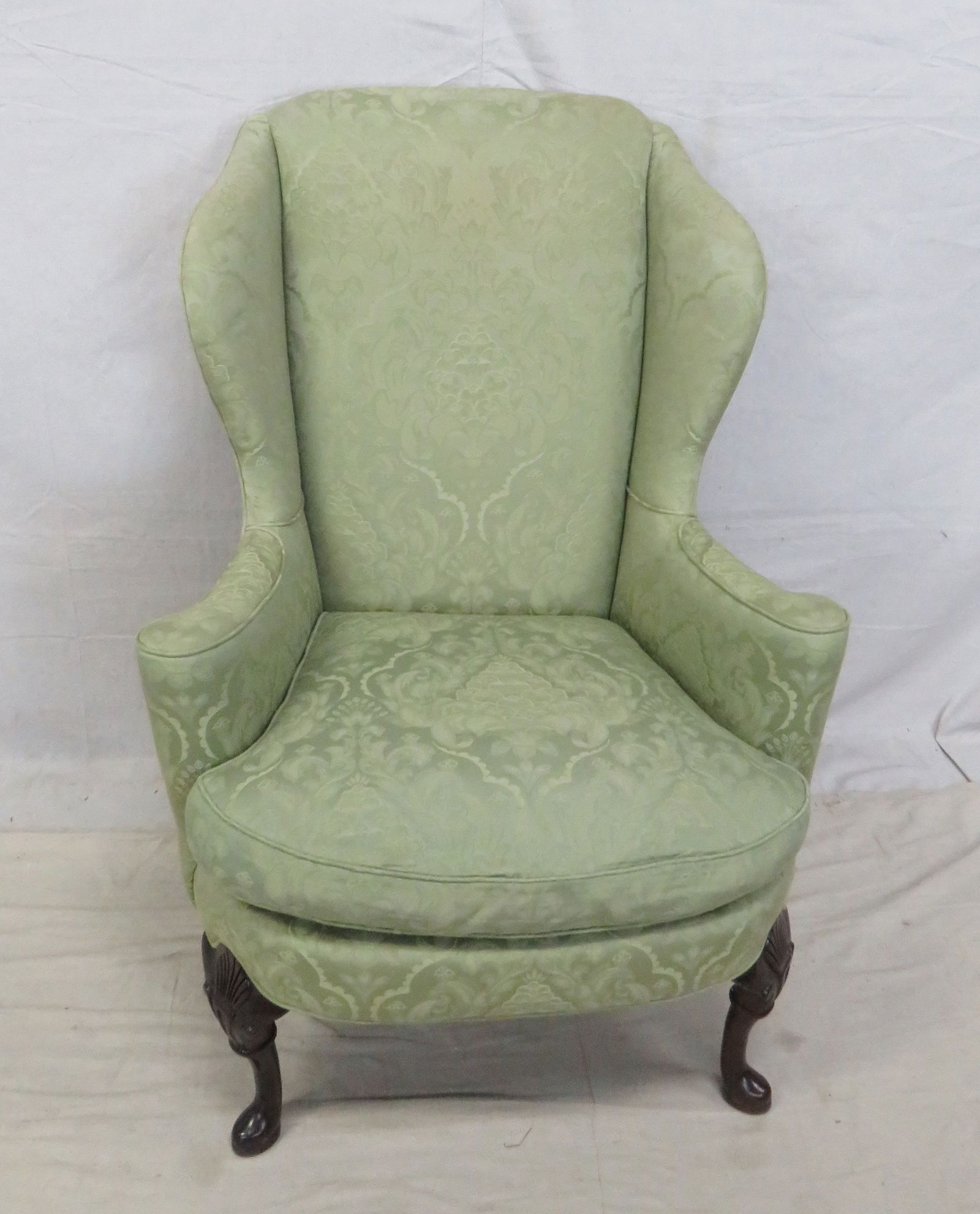 Vintage Georgian Sherrill Wing Back Chair (1 of 4)
