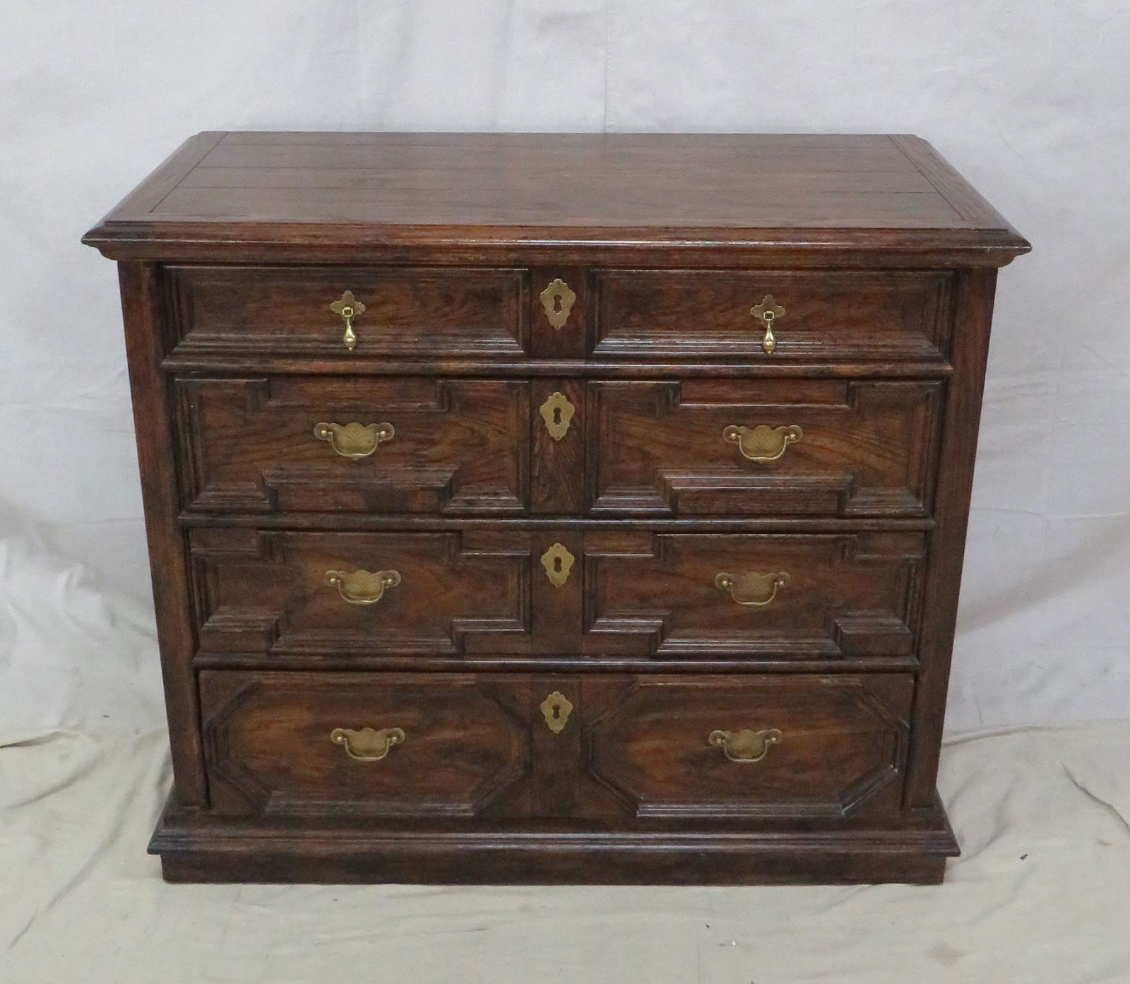 Vintage Jacobean Style Oak Chest by Century (1 of 7)