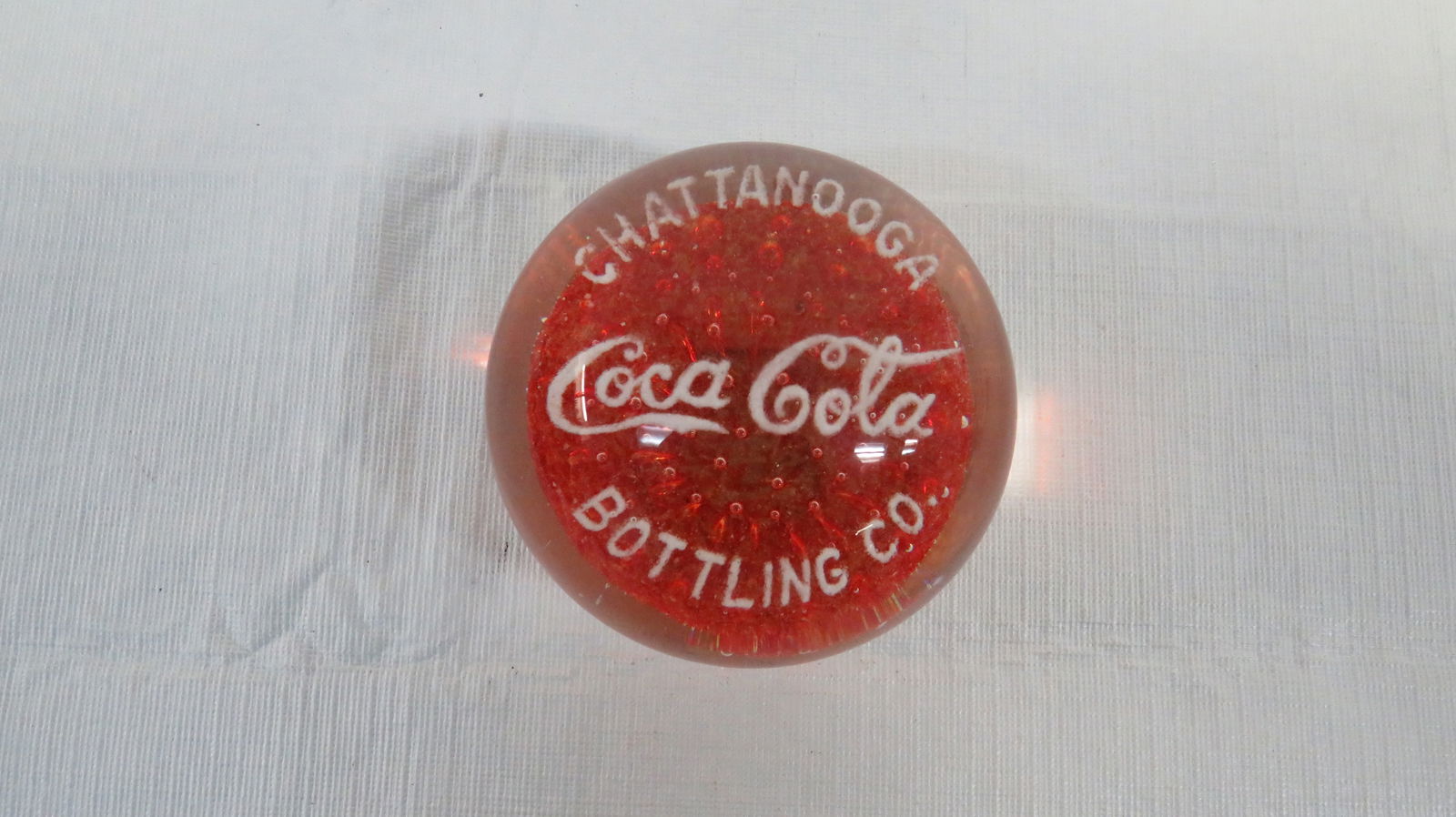 Vintage Chattanooga Coca Cola Paper Weight (1 of 4)