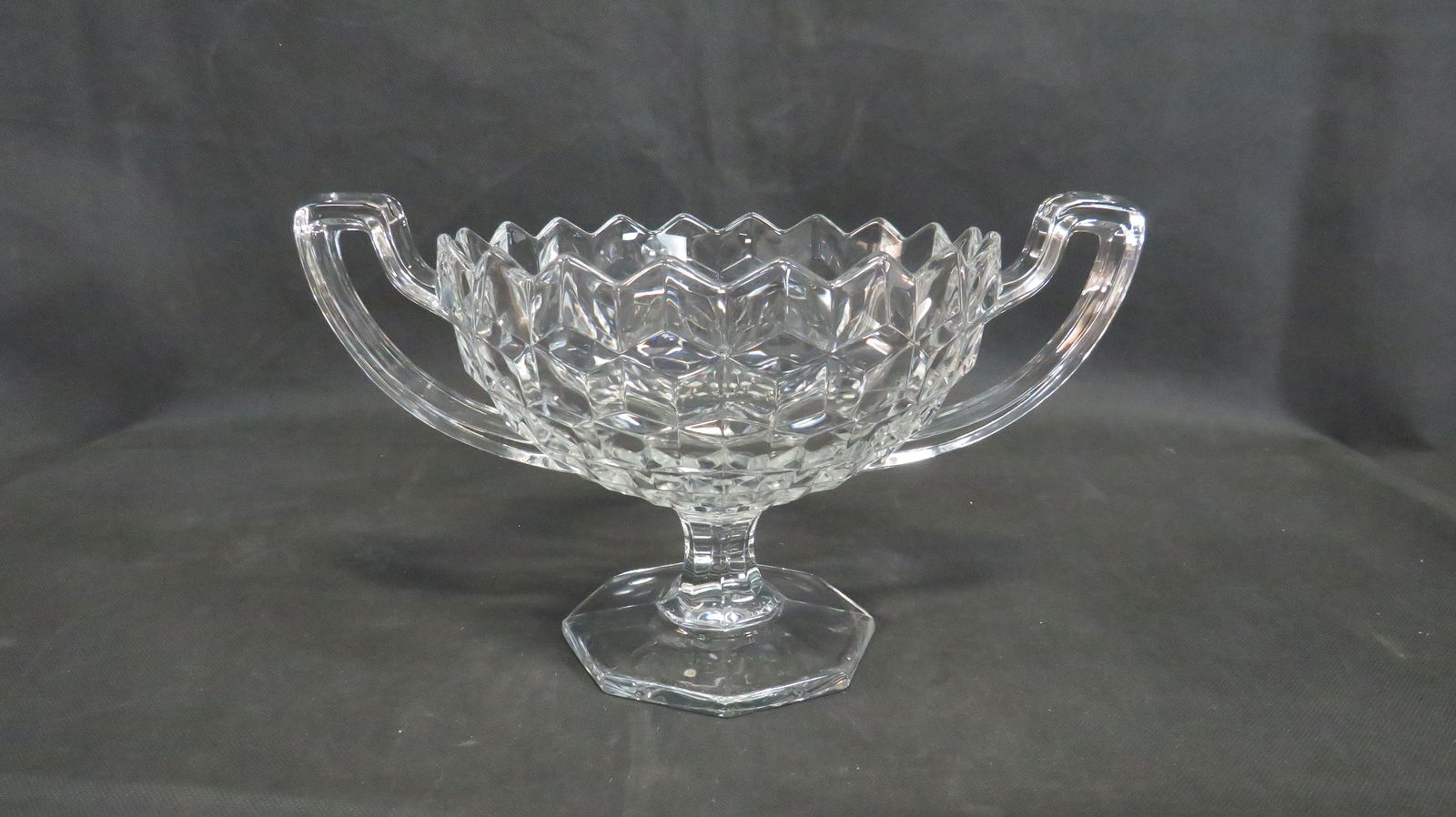 American Fostoria Handled Footed Trophy Cup Bowl (1 of 3)