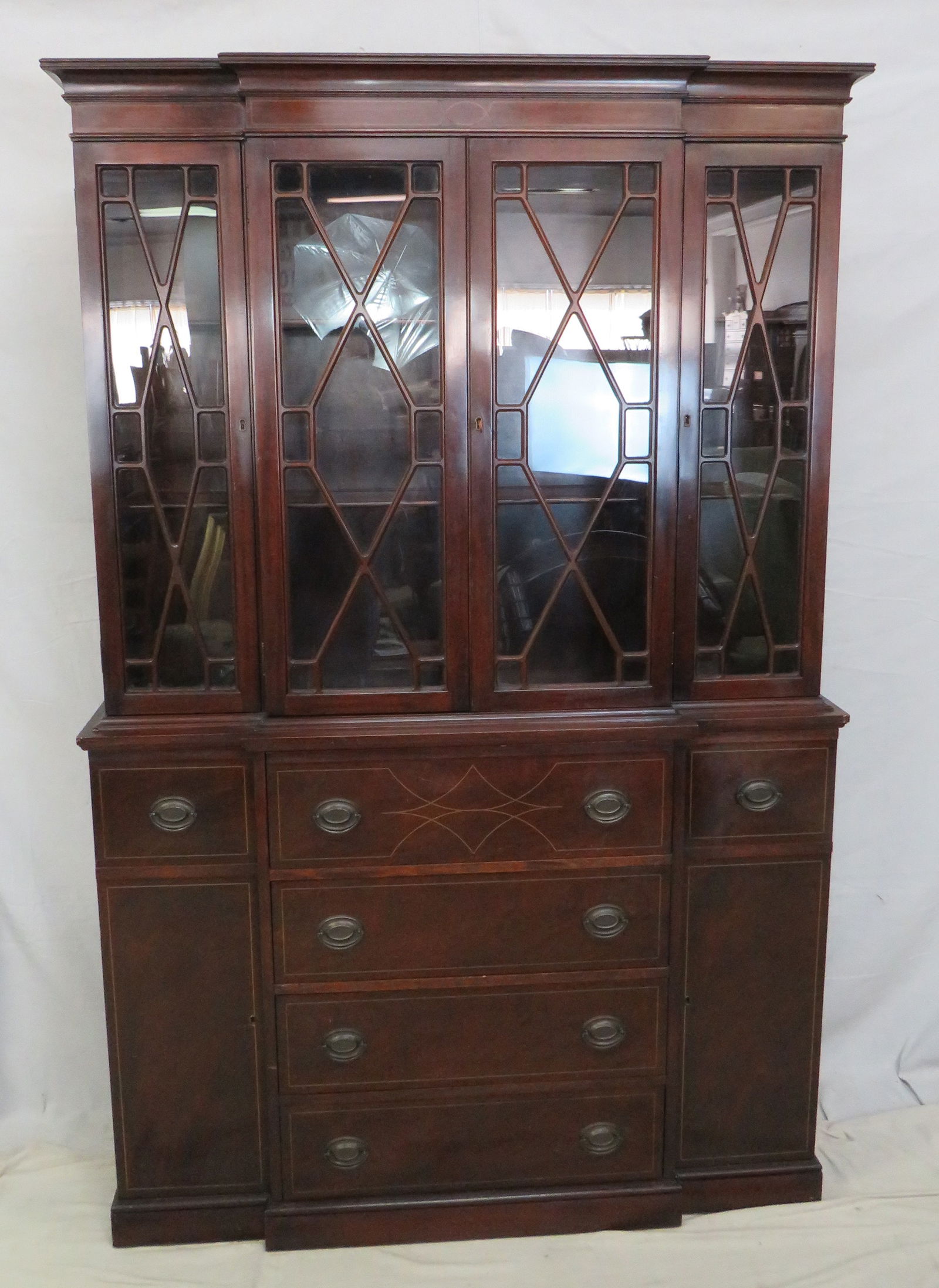 Vintage Mahogany China Cabinet (1 of 5)