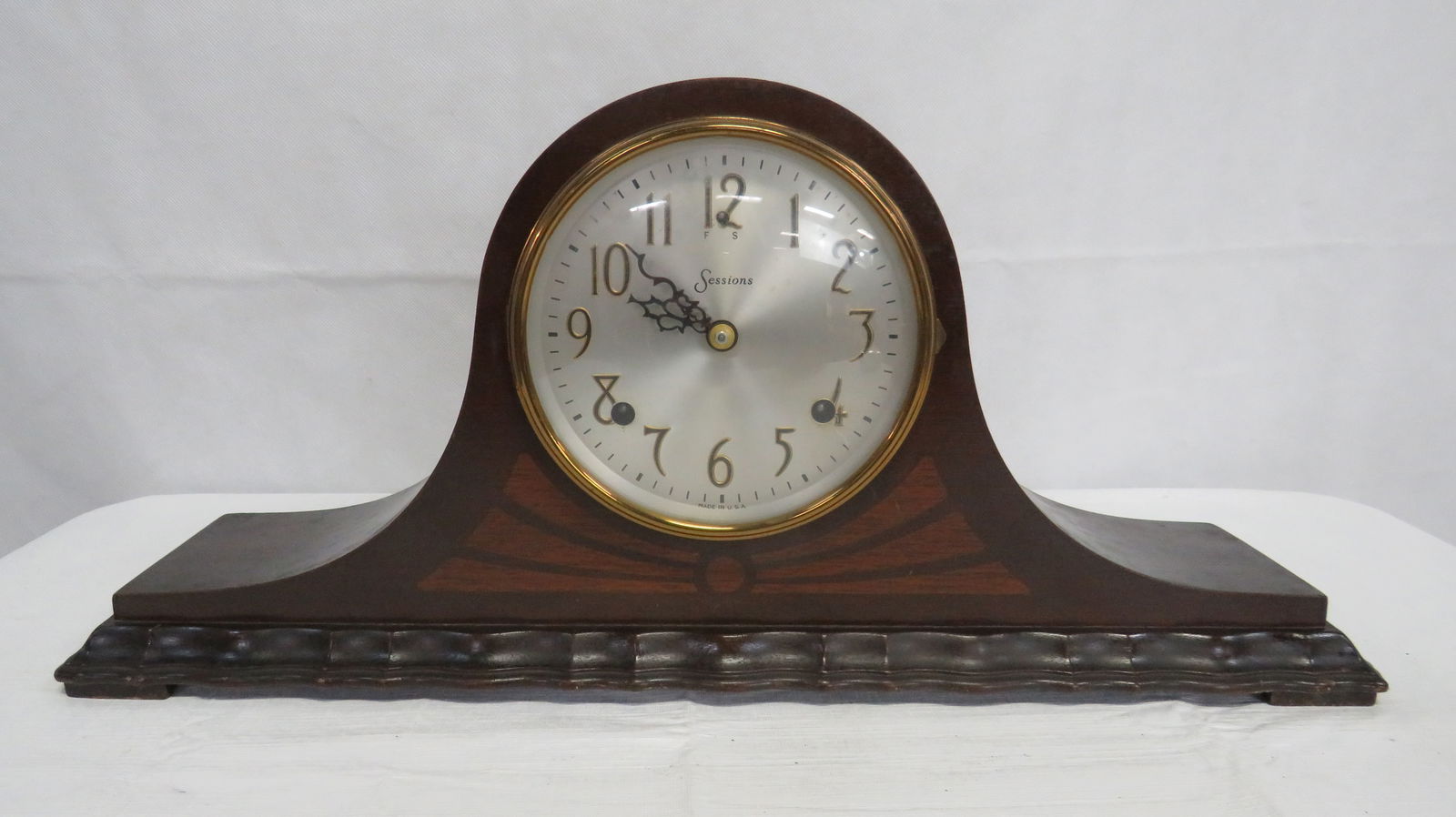 Antique Sessions 8 Day Mantel Clock 8606 (1 of 5)