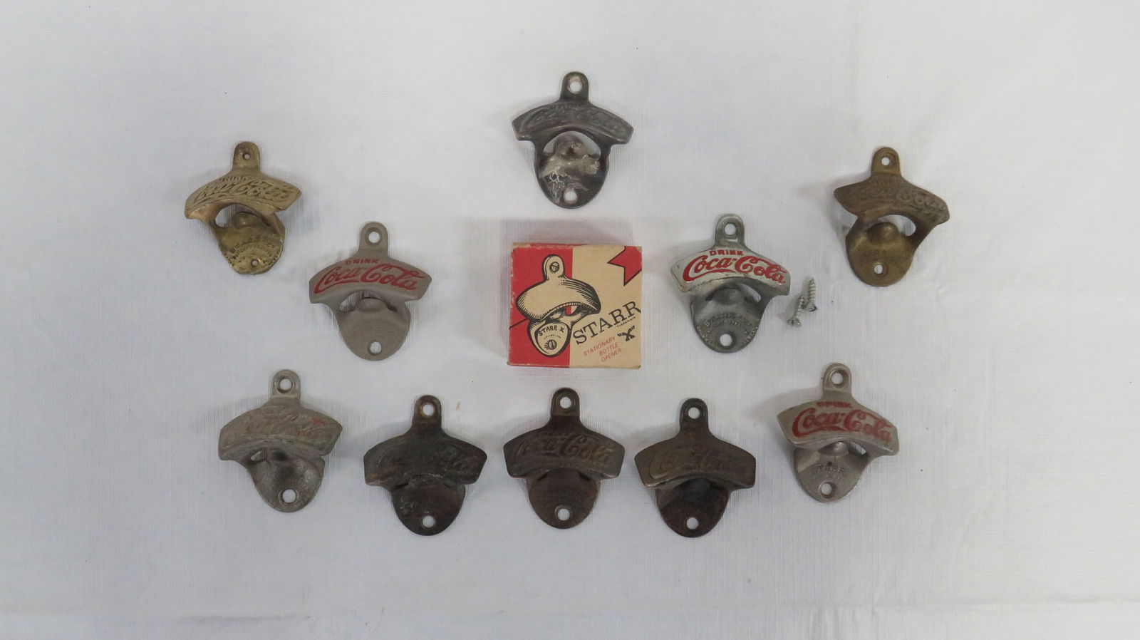 10 Vintage Starr X Coca Cola Metal Bottle Openers (1 of 3)