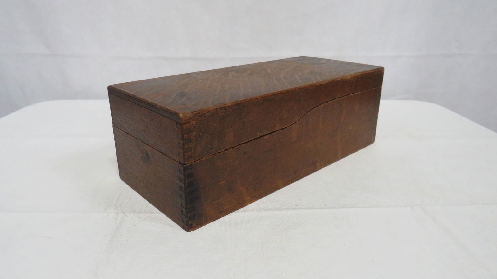 Antique Weis Dovetailed Oak File Box (1 of 4)