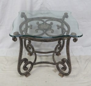 Drexel Heritage Wrought Iron Occasional Table
