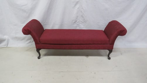 Queen Anne Rolled Arm Bench
