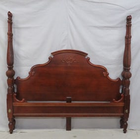 Contemporary King Size Cherry Poster Bed