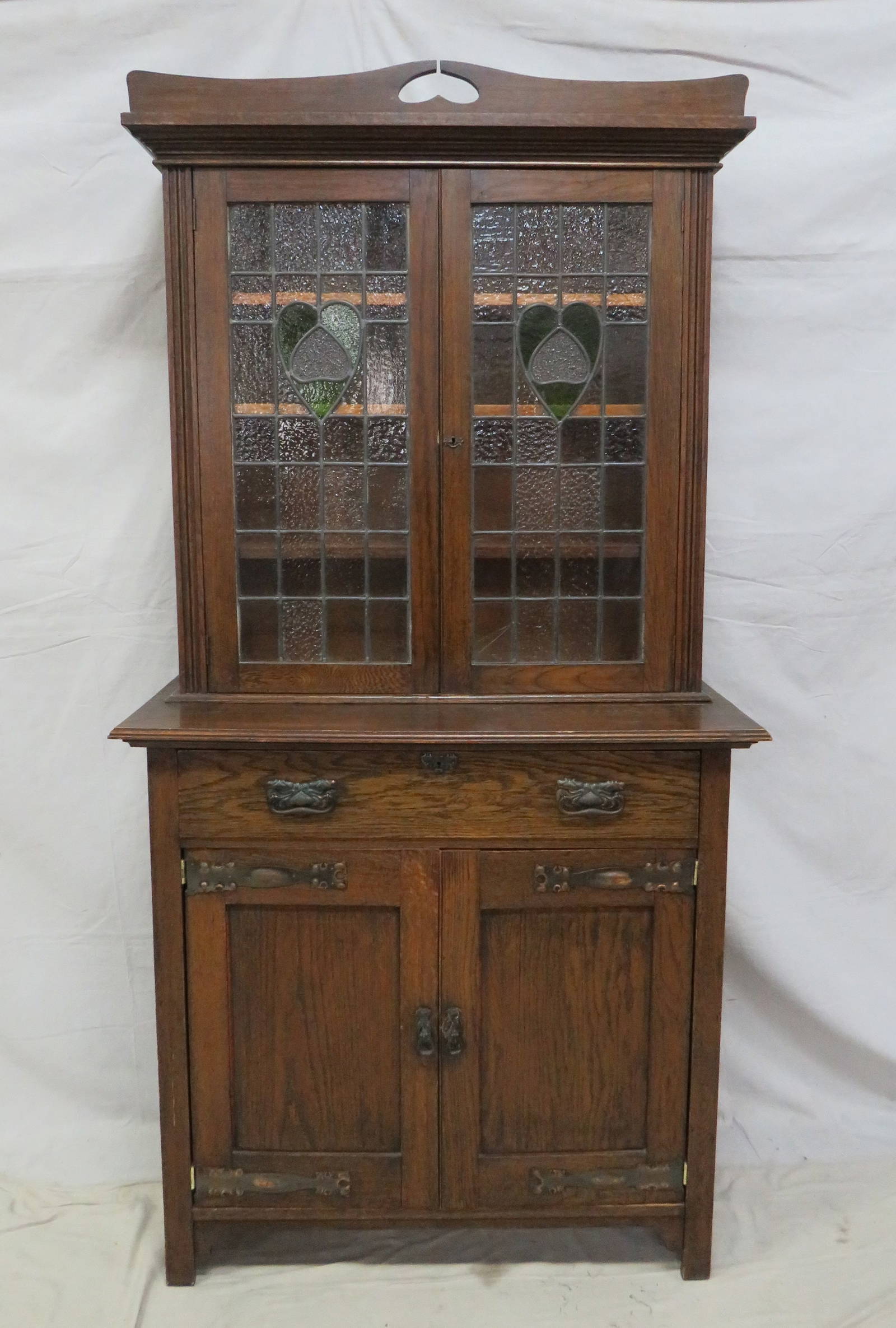 Antique Oak Step Back Cupboard Auction