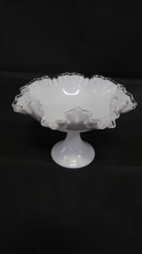 Large Fenton Silver Crest Center Bowl