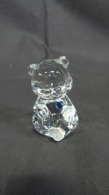 Fenton Art Glass September Birthday Bear