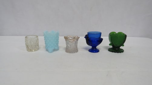 5 Assorted Antique & Vintage Toothpick Holders