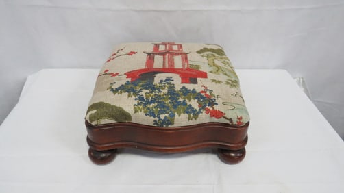 Antique Mahogany Foot Stool