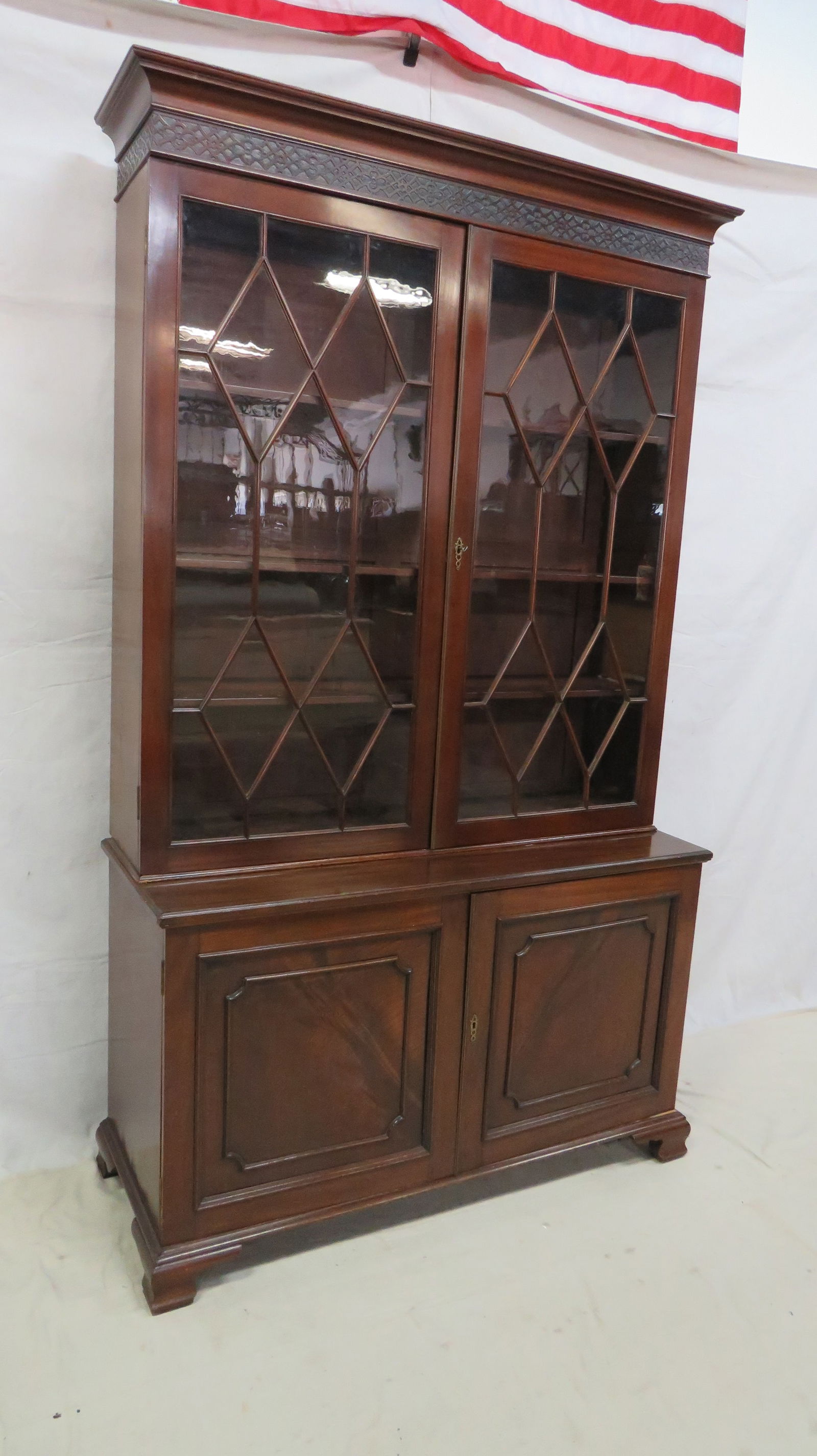 Antique Mahogany Georgian Bookcase (1 of 6)