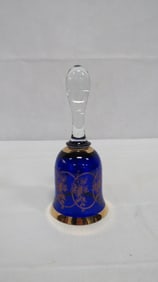 Bohemian Cobalt Crystal Bell