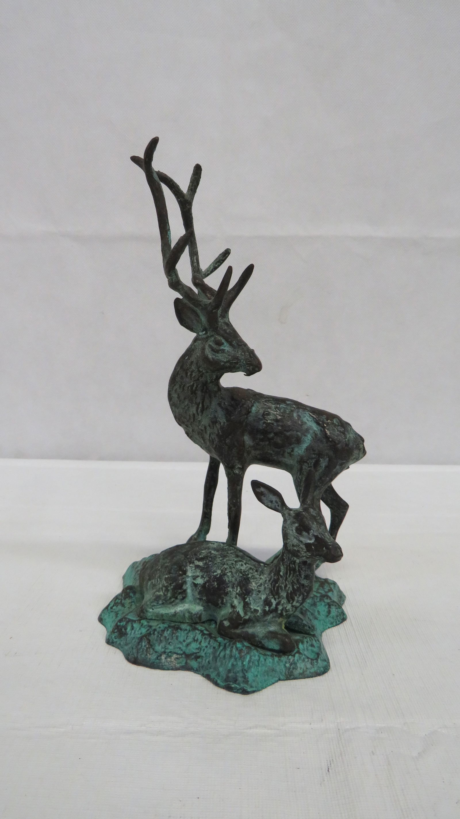 Vintage Bronze Deer Statue (1 of 3)