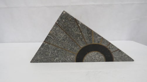 Maitland Smith Tesselated Stone Triangle Box